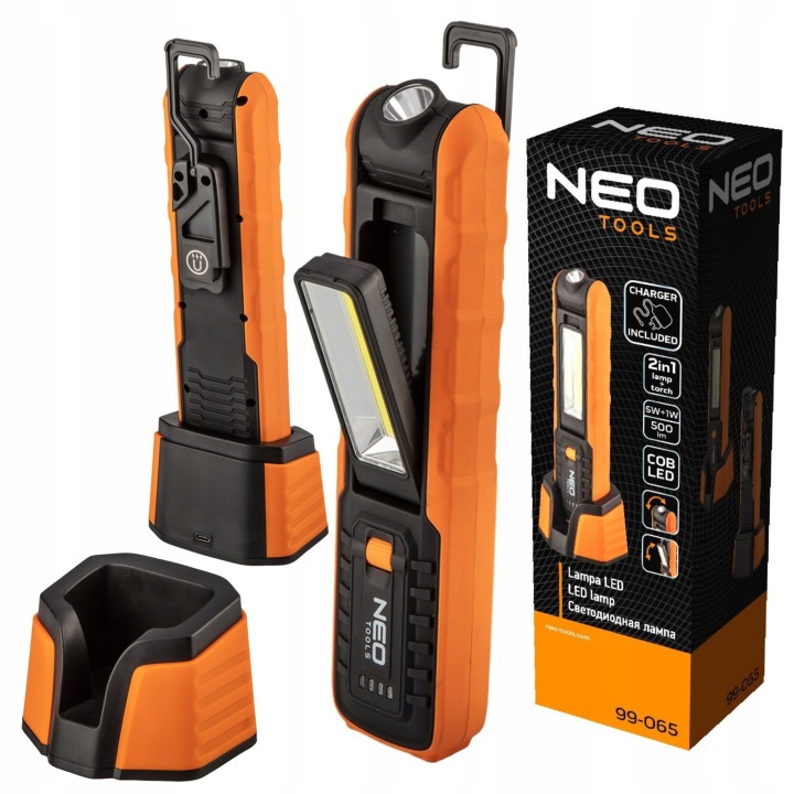 NEO PHARE ACCU ATELIER LAMPE DE POCHE 500 LM LED 99-065