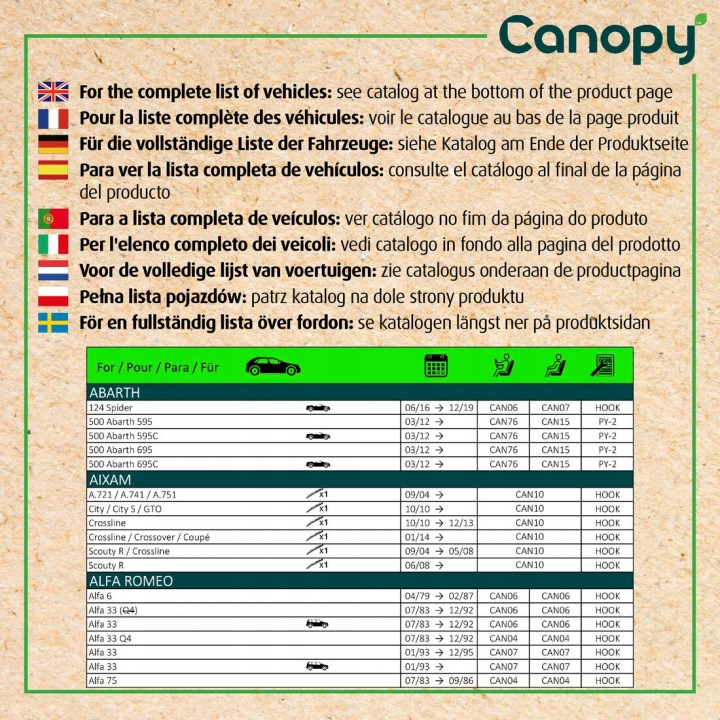 VALEO ESSUIE-GLACE FB CANOPY CAN09 530MM ADAPTOR U