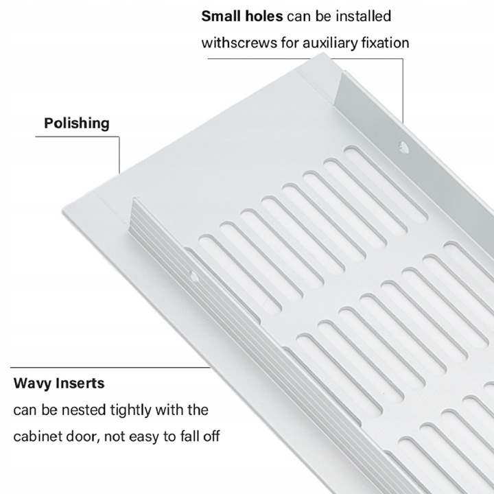 2 PCS GRILLE VENTILATION 80*600MM