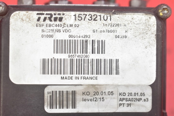 POMPE ABS 15732101 PEUGEOT 407 SW 2.0 HDI 136 KM UNIVERSEL 04-10