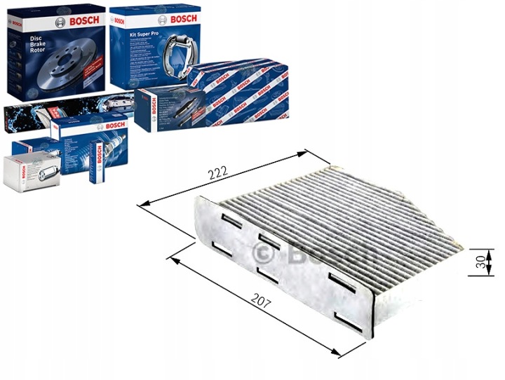 FILTRE CABINES AVEC WEGLEM AKTYWNYM CONVIENT VERS FIAT DOBLO, DOBLO/MINIVAN, I