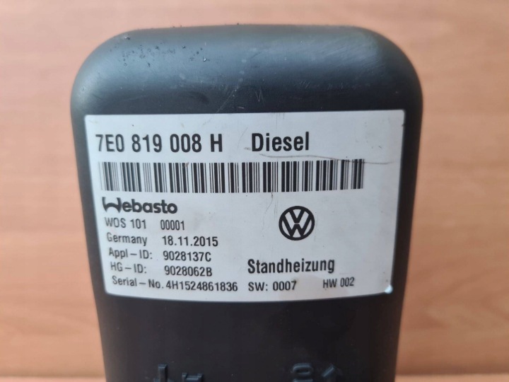 WEBASTO VW T5 T6 7E0819008H TTEVO DIESEL
