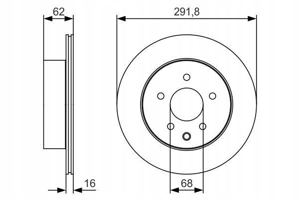 DISQUE DE FREIN BOSCH 0986479S31