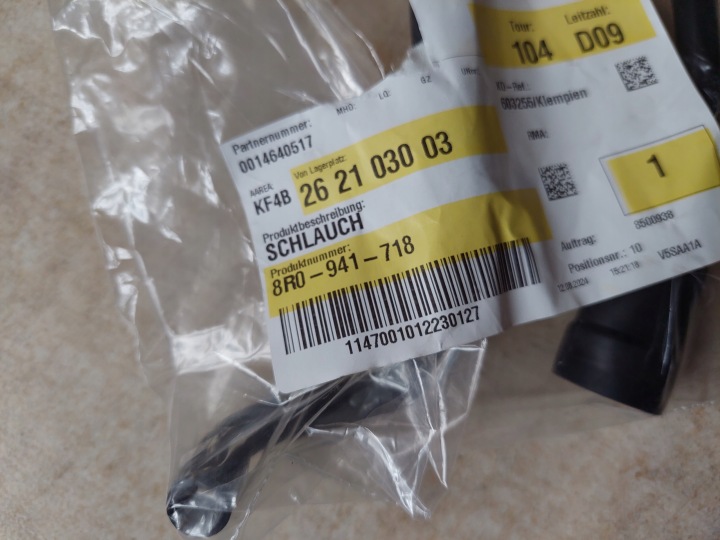 TUYAU FIL DE DÉGAZAGE LAMPE AUDI Q5 8R0 LIFT 12-16