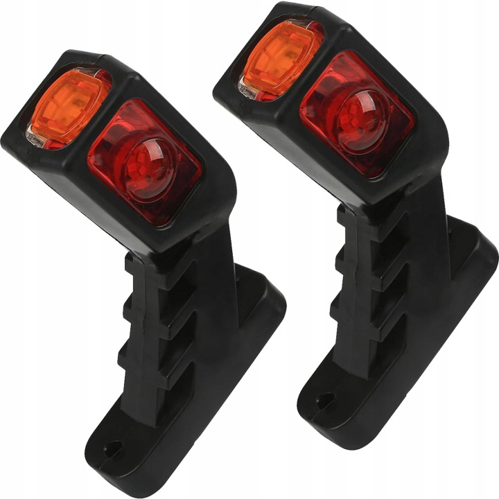 2XLAMPY GLOBAL REMORQUES REMORQUE PORTE-AUTOS BOÎTE OBRYSOWKI LED 12V 24V