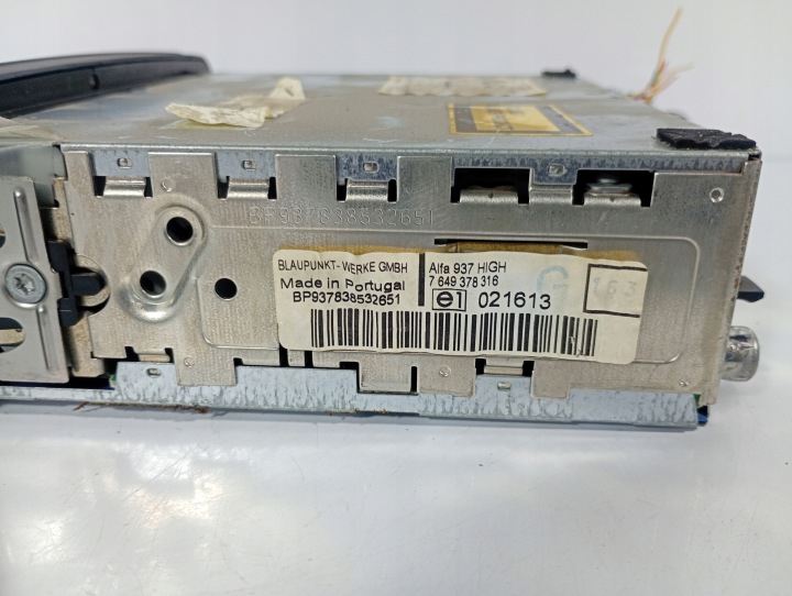 ALFA ROMEO 147 00-10 RADIO CD ORIGINE NON CODE OE 7649378316