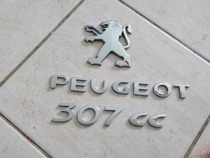 EMBLEMA INSIGNIA INSCRIPCIÓN PEUGEOT 307 CC 