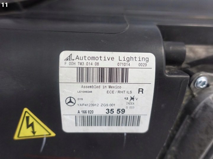MERCEDES GL II X166 12-15 PHARE XÉNON ILS INTELLIGENT LIGHT SYSTÈME DROITE EUROPE