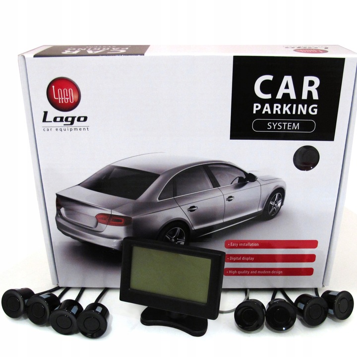 SENSORS REAR VIEW PARKING LCD COLOR REAR FRONT 8X SENSORY LINK SERWISOWE 