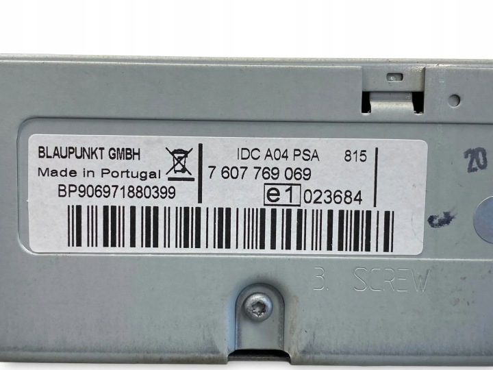 PEUGEOT 207 1600CM3 2007 VARIATEURS CD CABRIOLET 7607769069