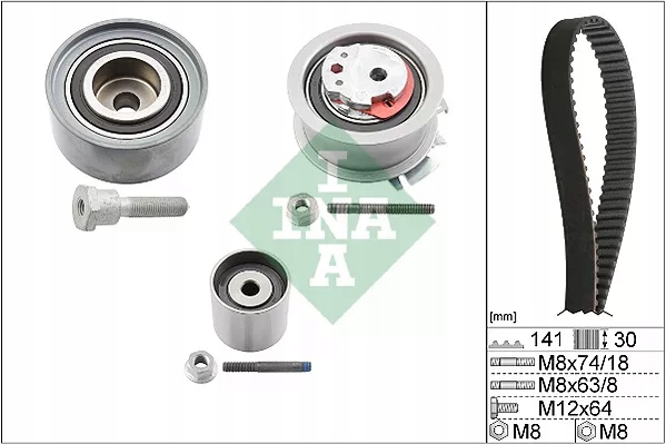 INA 530046310 SET VALVE CONTROL SYSTEM BMW (Z PASKIEM) AUDI 