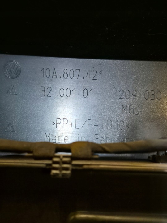 VW ID3 ID.3 ID 3 PARE-CHOCS ARRIÈRE ARRIÈRE COMPLET 6XPDC 10A807421