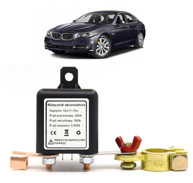 COMMUTATEUR ODLACZAJACY BATTERIE AUTOMOBILE SANS FIL 200A