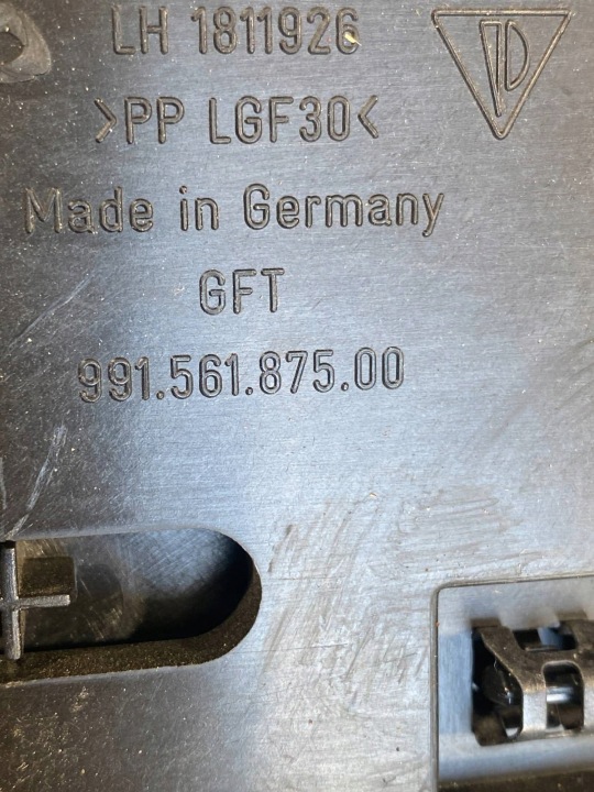 PORSCHE 911 991 PROTECTION ARRIÈRE TUNNELS 99156187500