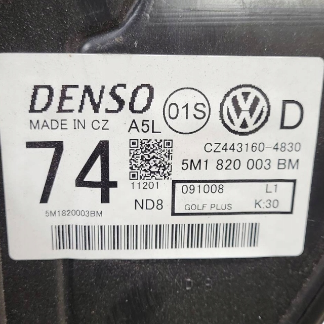 VOLKSWAGEN GOLF PLUS 2008 CHAUFFAGE ENSEMBLE