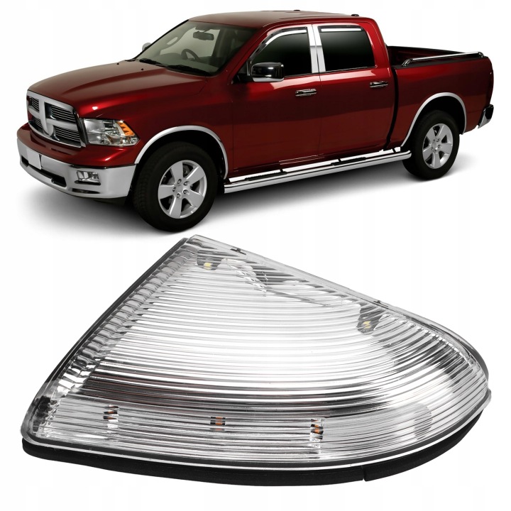 BLANC DROIT CLIGNOTANT DANS RÉTROVISEURS 68064949AA SUBSTITUT POUR DODGE RAM