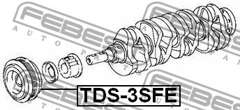 TDS-3SFE FEBEST TDS-3SFE RUEDA PASOWE, EJE DE CIGÜEÑAL 