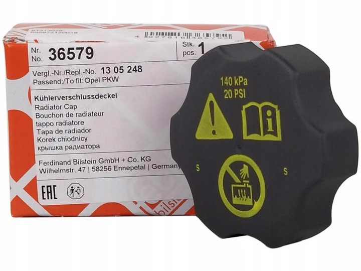 FEBI BOUCHON RÉSERVOIR COMPENSATEUR OPEL ASTRA 09-