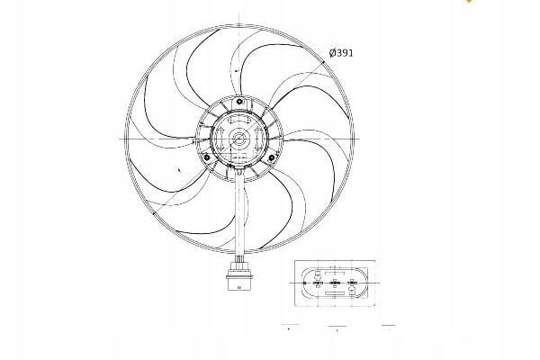 NRF 47375 VENTILATEUR RADIATEUR MOTEUR
