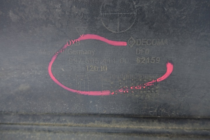 PORSCHE 911 997 2004- PARE-CHOCS ARRIÈRE ARRIÈRE 99750541100