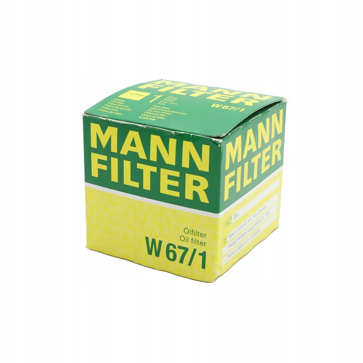 FILTRO ACEITES MANN-FILTER EN 67/1 