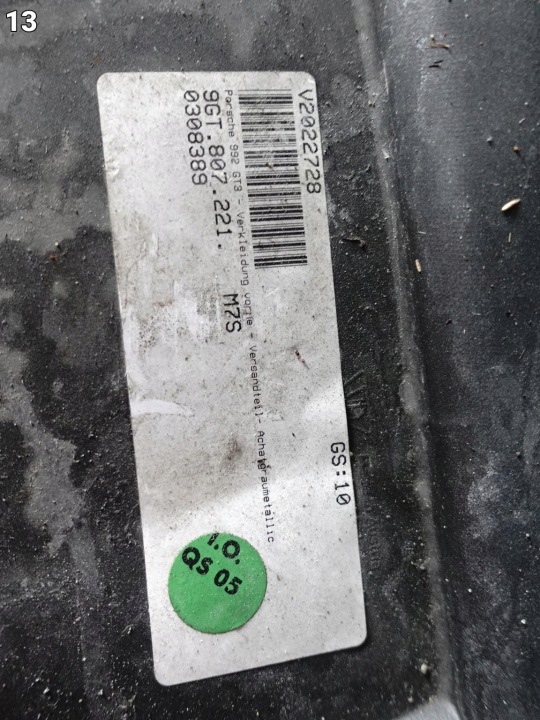 PORSCHE 911 992 GT3 21- PARE-CHOCS PARE-CHOCS AVANT 9GT807221