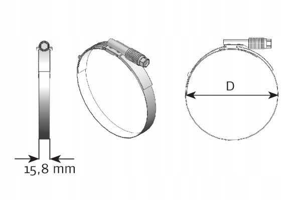 ANILLO TASMOWA FI95-117 ACERO INOXIDABLE SZER.15,8MM DINEX DIN98875 