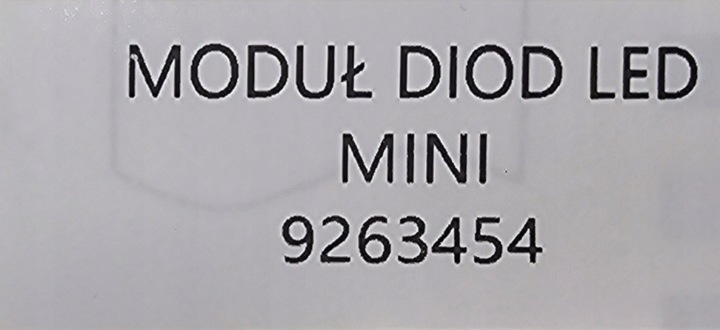 NEUF ORIGINALE CONVERTISSEUR MODULE DIOD LED MINI 9263454