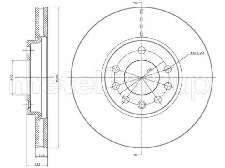 DISCOS PARTE DELANTERA OPEL VECTRA C 1.6-2.8 02-09 SIGNUM 1.8-2.8 03-08 