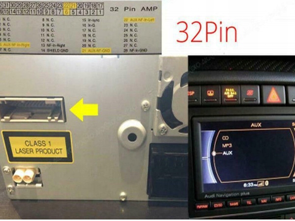 ADAPTERIS MODULIS BLUETOOTH AUX AUDI NAVIGATION RNS-E nuotrauka 6