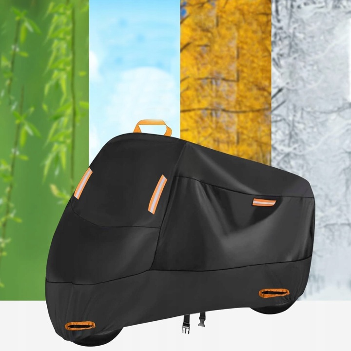 HOUSSE SUR MOTOCYCLETTE NOIR 210D XXL 220*95*125CM