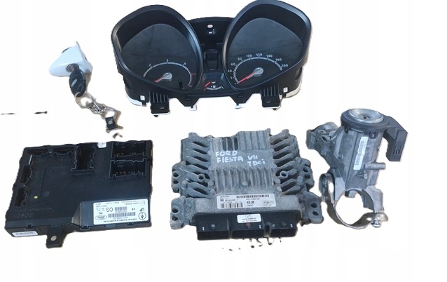 FORD FIESTA VII MK7 KIT DE DÉMARRAGE 1,4 TDCI ORDINATEUR 8V21-12A650-EB
