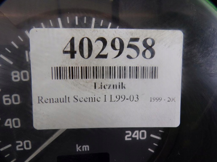 RENAULT SCENIC I COMPTEUR TABLEAU DE BORD P8200071820