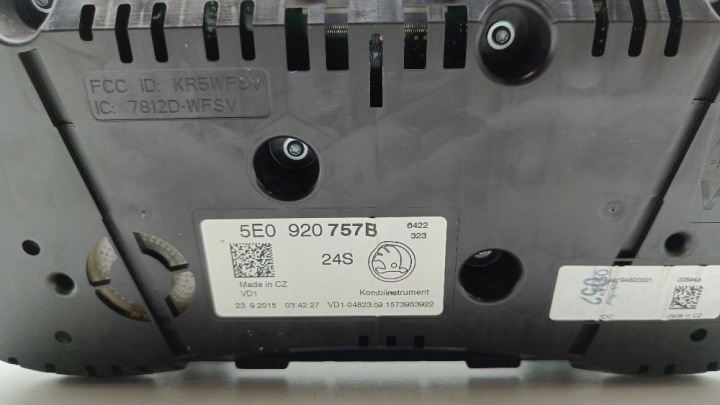 SKODA OCTAVIA MK3 (5E) 2016 COMPTEUR