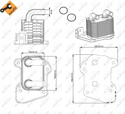 RADIATEUR HUILES OPEL ASTRA 04-