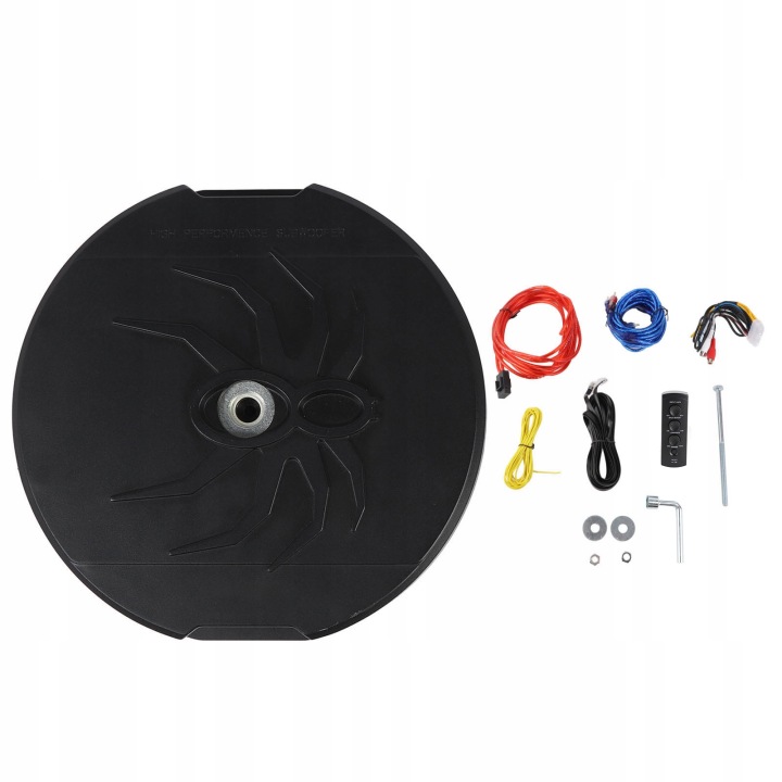 12 -CALOWY ACTIF SUBWOOFER PNEUS ZAPASOWEJ 400W RMS 4 OHM TÉLÉCOMMANDE D8