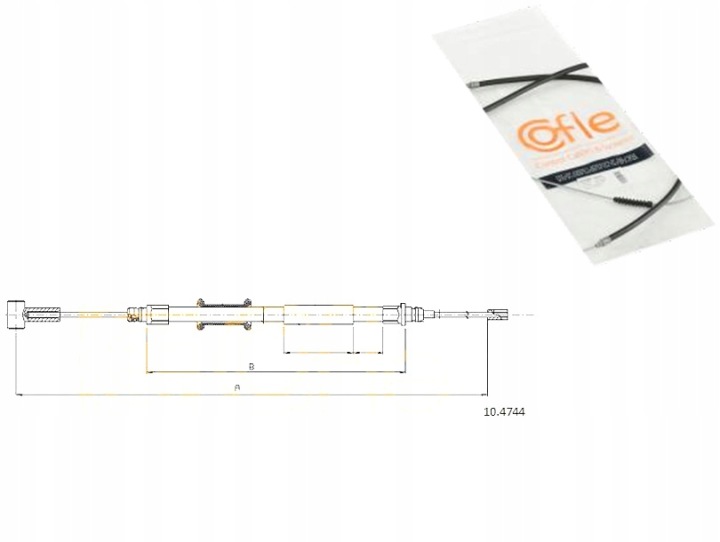 CÂBLE H-CA L/P FIAT DUCATO 06- SANS MAXI COFLE 10.4744 CIEGLO, FREIN
