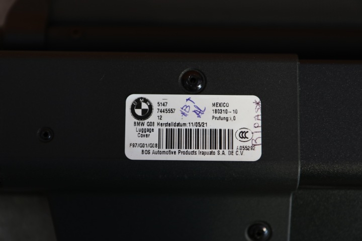 BMW X3 G01 X3M F97 STORE COUVERCLES DE COFFRE ARRIÈRE ARRIÈRE NOIRE 7445557