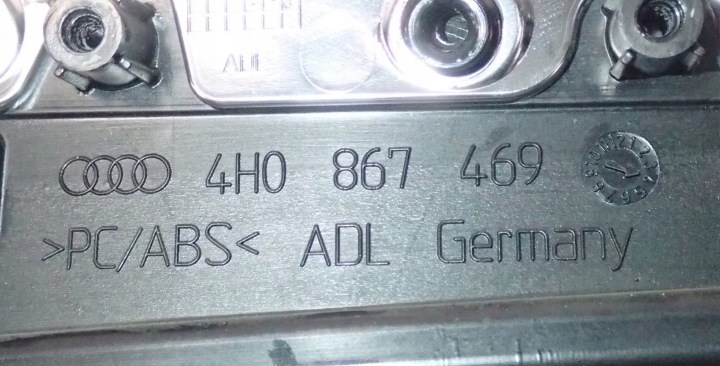 MOULURE POIGNÉE ARRIÈRE 4H0867469 AUDI A8 S8 D4 4H 2011