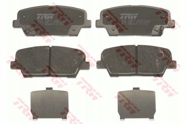 TRW ZAPATAS DE FRENADO HYUNDAI PARTE TRASERA EQUUS/SANTA FE 2,0-2,4 08- 