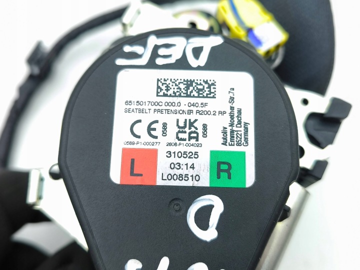 NISSAN JUKE II F16 ARRIÈRE CEINTURE DE SÉCURITÉ 2025 651501700C