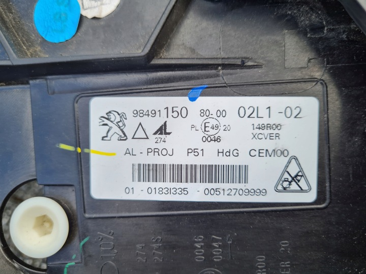 PEUGEOT 308 III T10 408 COMPLET LED MATRIX 98491150 98491148 2021-2024