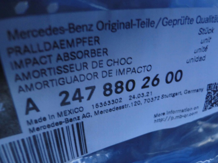 MERCEDES GLB W247 AMORTISSEUR PARE-CHOCS AVANT
