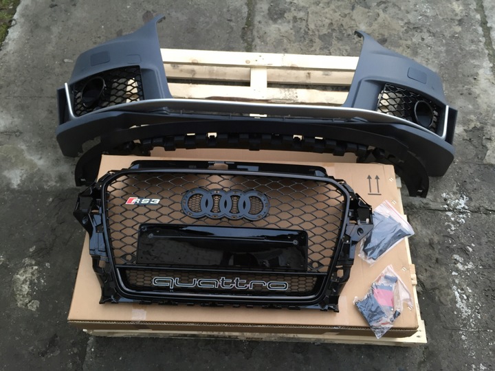 PARAGOLPES REJILLA DE RADIADOR AUDI A3 8V 2012-2015 STYL RS3 BERLINA 