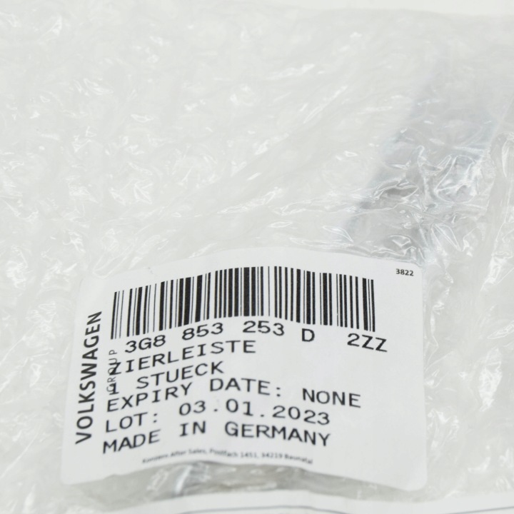 VOLKSWAGEN ARTEON 3H7 MOULURE PARE-CHOCS AVANT GAUCHE 3G8853253D2ZZ
