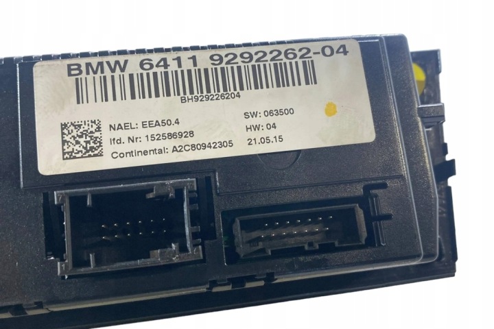 AUTRE MODULES BMW X1 (E84) 9292262 2.0L GASOLINE 180KW 2015