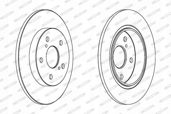 DISCOS ZAPATAS PARTE TRASERA FERODO TOYOTA AURIS 