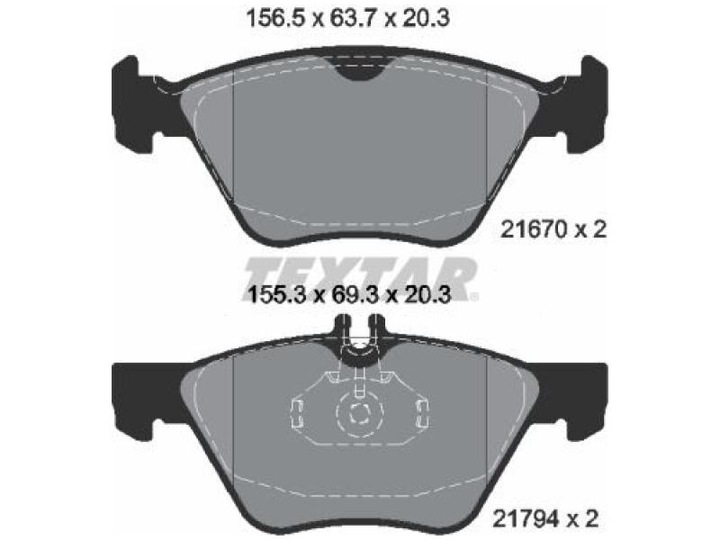 ZAPATAS PARTE DELANTERA MERCEDES CLASE E VF210 2.1-2.9 96-02 