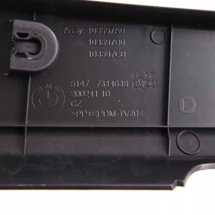 BMW F36 PANNEAU MOULURE COUVERCLE COUVERCLES DE COFFRE PANNEAU TOITS NOIR 7314638