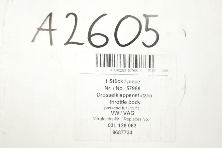 PAPILLON DES GAZ 03L128063 AF B BC D E AUDI SKODA VW